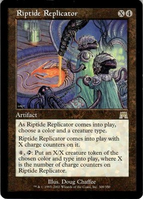 2002 Magic The Gathering Onslaught Riptide Replicator #309 Light Play