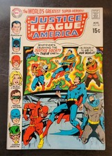 Justice League of America 82 1970 VF+ 8.5 Adams Cover 1st app Earth 2 Batman
