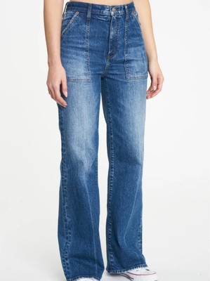 DAZE DENIM FAR OUT HIGH RISE WIDE LEG IN PLAY DATE SIZE 26