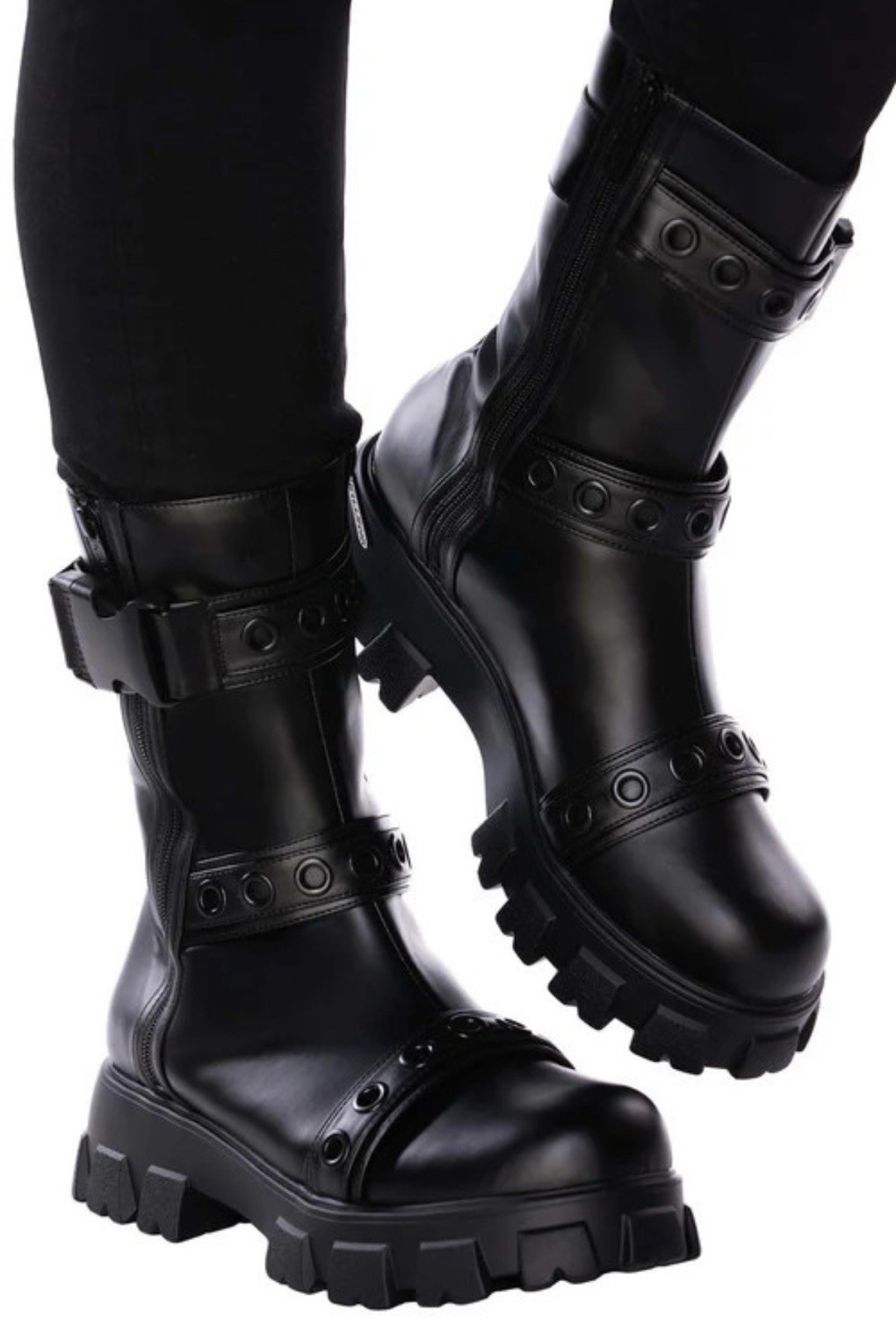 KILLSTAR Astral Ash Unisex Fashion Boots US10 W US8 M / Black / Goth Cyber Punk