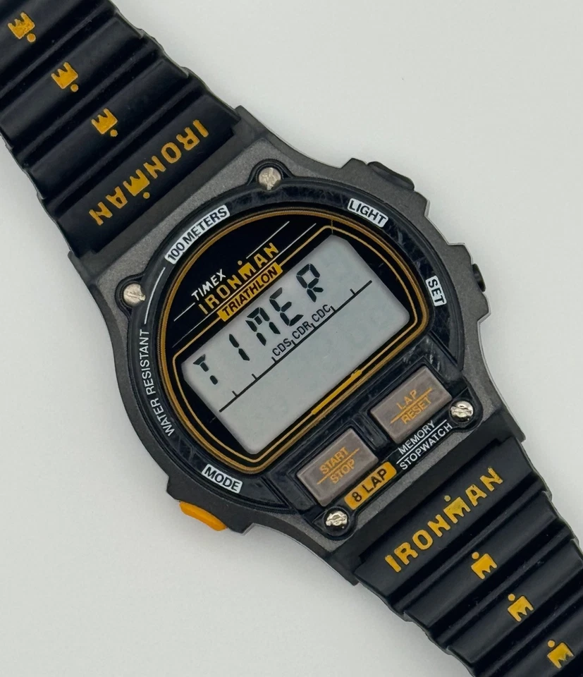 Reloj digital Timex Ironman 1992 vintage de triatlón para hombre - ¡EXCELENTE ESTADO! Foto 3 de 4