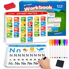 Preschool Learning Activities Educational Workbook Preschool Handwriting Trac...