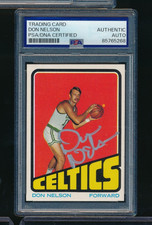 1972-73 Topps #92 Don Nelson signed autograph PSA/DNA EXMT crisp sig