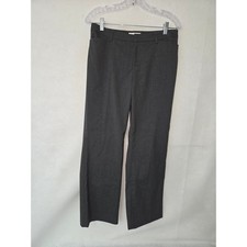 Coldwater Creek Womens P8 Charcoal Gray Straight Leg Dress Pants Trousers