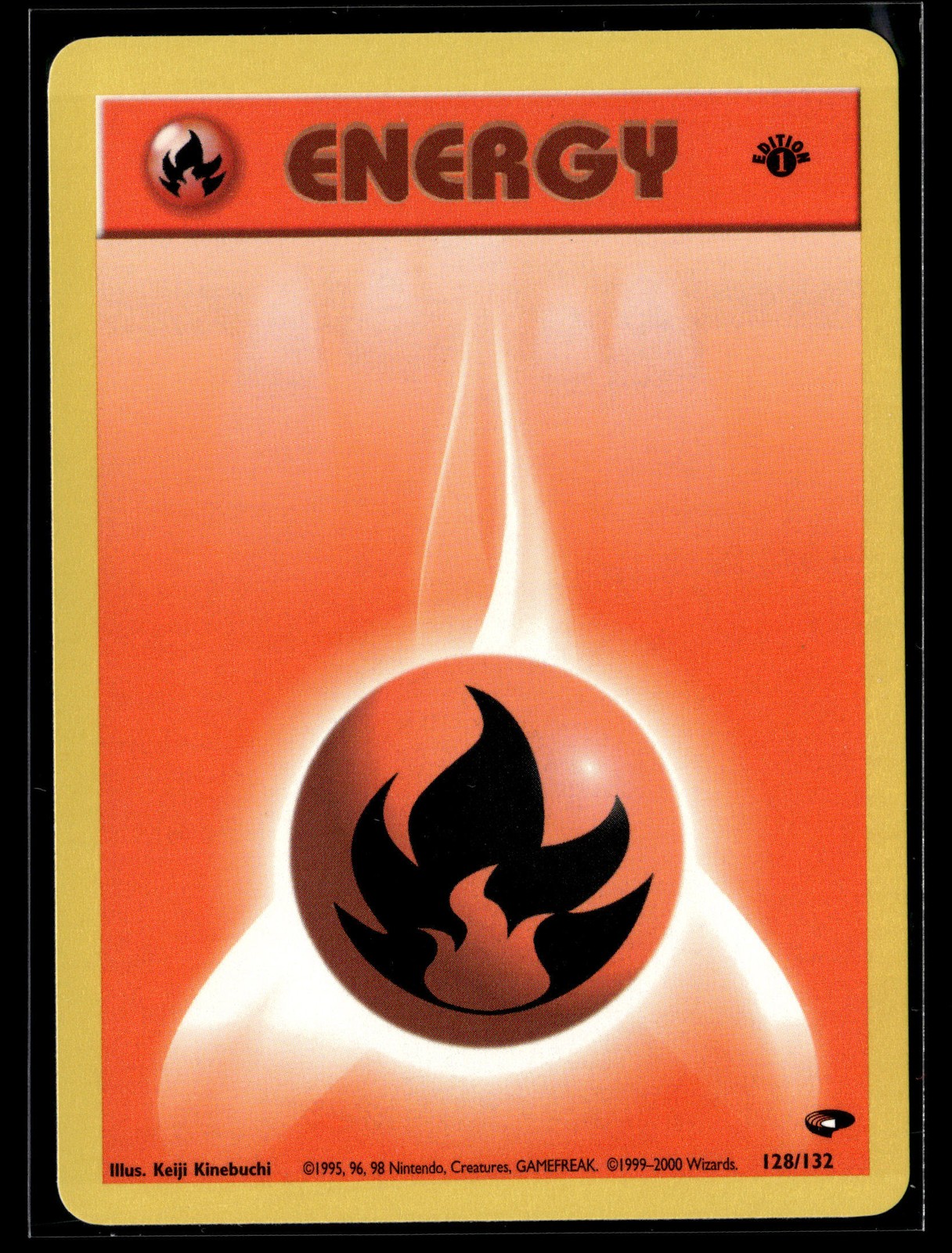 Pokemon TCG 1ST EDITION Gym Challenge #128/132 Fire Energy NM