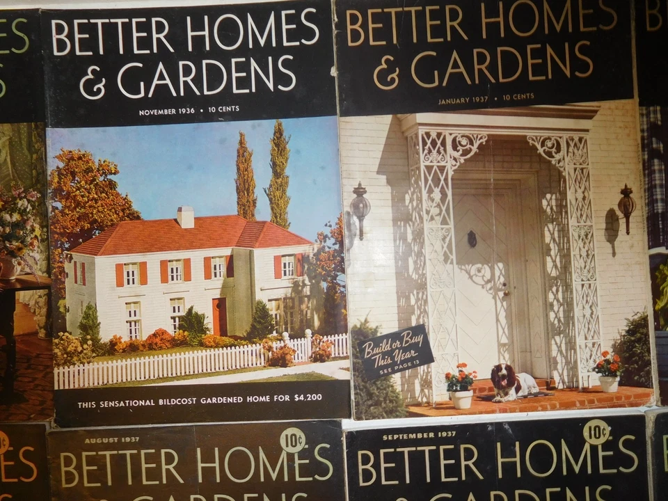 17 Vintage 1936-38 Better Homes & Gardens Magazine Lot Foto 3 de 4