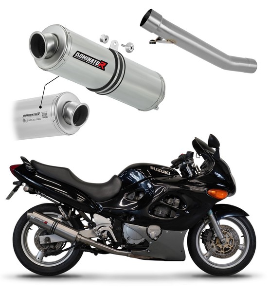 Gsxf 600 1998 - 2006 Eu Zugelassen Auspuff SchalldäMpfer St Dominator-image