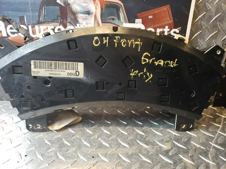 Pontiac Grand Prix 2004-2005 cuadro de instrumentos velocímetro 10433337 WB50 Foto 3 de 4