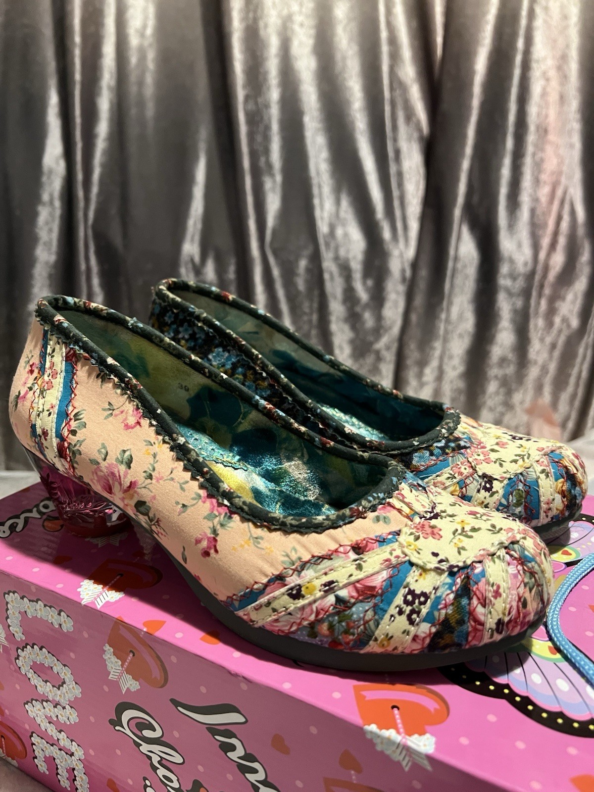 Irregular Choice Size 6 Patchwork “Patty” Low Cou… - image 3