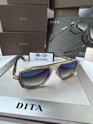 DITA Sunglasses LXN-EVO DTS403-A-02 Crystal Grey White Gold Blue