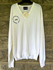 Vintage Golf Pine State Men's V-Neck Knit Pullover Sweater XL NWT Made in USA
