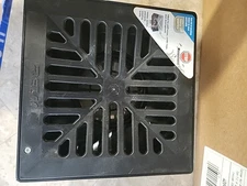 RELN 000077 Storm Vortex 9" Low Profile Catch Basin Complete+Black Concave Grate