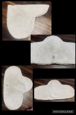 Wilker's Fleece Saddle Pad 24  Spine Hunter Contour Fitted English Show White