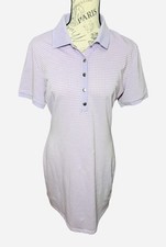 UO Polo Mini Dress Gingham Urban Outfitters Purple Check LARGE Pinup Retro Y2K