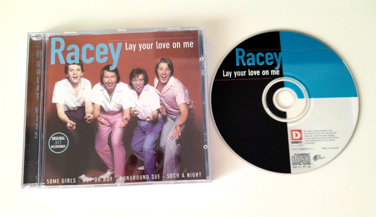 RACEY - LAY YOUR LOVE ON ME RARE AUSTRALIAN DISKY ISSUE CD 1996