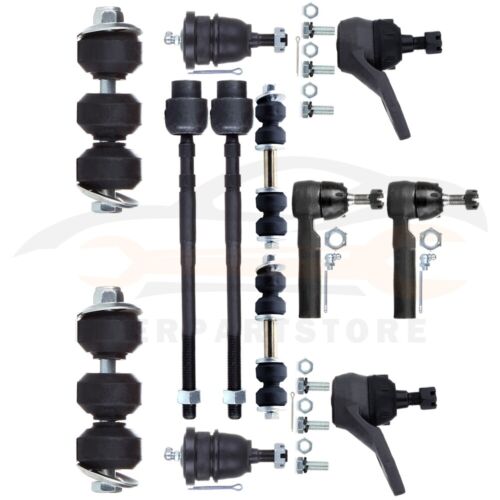12 Pcs Front Tie Rod Sway Bar Link Suspension Kit For 1986-1999 Buick LeSabre