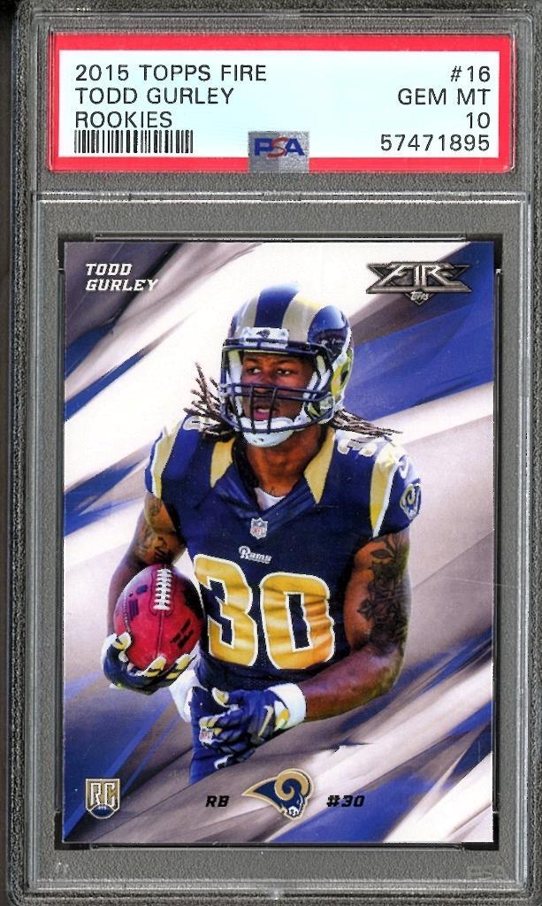 Todd Gurley Topps Fire Rookies #16 Base