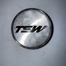 Tsw Wheels Custom Wheel Center Cap Polished Chrome Center Black Logo C-c31