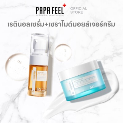 PAPA FEEL 5X Ceramide Recover Cream + Moisture Cream + Anti-Aging