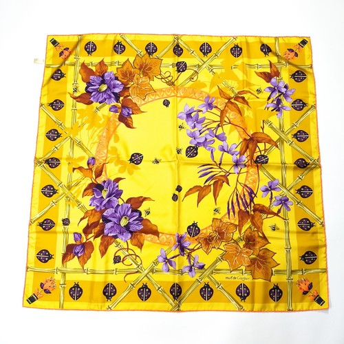 Cartier Scarf Yellows Silk100 1276885 eBay