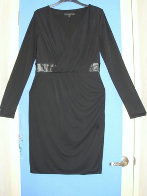 black jersey bodycon dress