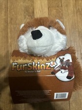 NEW FOX RUG DOG CAT BLANKET OR BED FURSKINZ SOFT PLUSH ADD PILLOW FOR BED