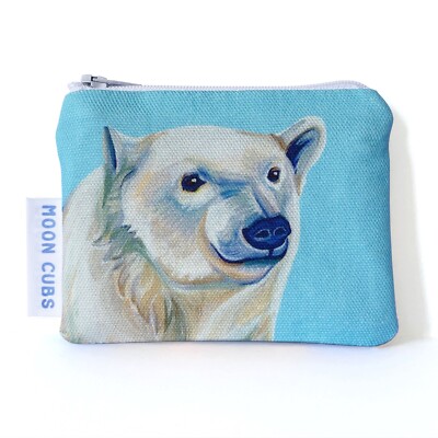 Eisbär Kinder Geldbörse, Kinder Tier Geldbörse, Kinder Geldbörse, Eisbär