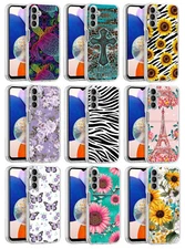 For Samsung Galaxy A14 5G - Flower Butterfly Design Protector Cover Impact Case