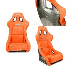 Nrg Prisma Fixed Back Bucket Racing Seat Frp-302or-ultra Alcantara Orange Large Nrg Prisma Fixed Back Bucket Racing Seat Frp-302or-ultra Alcantara Orange Large