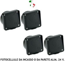 2 COPPIE FOTOCELLULE INCASSO COMPATIBILI CANCELLO APRIMATIC SICUREZZA AUTOMATIS.