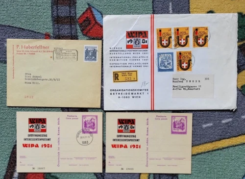 Österreich Lot-2 Briefe WIPA, 2 AKE.WIPA 1981