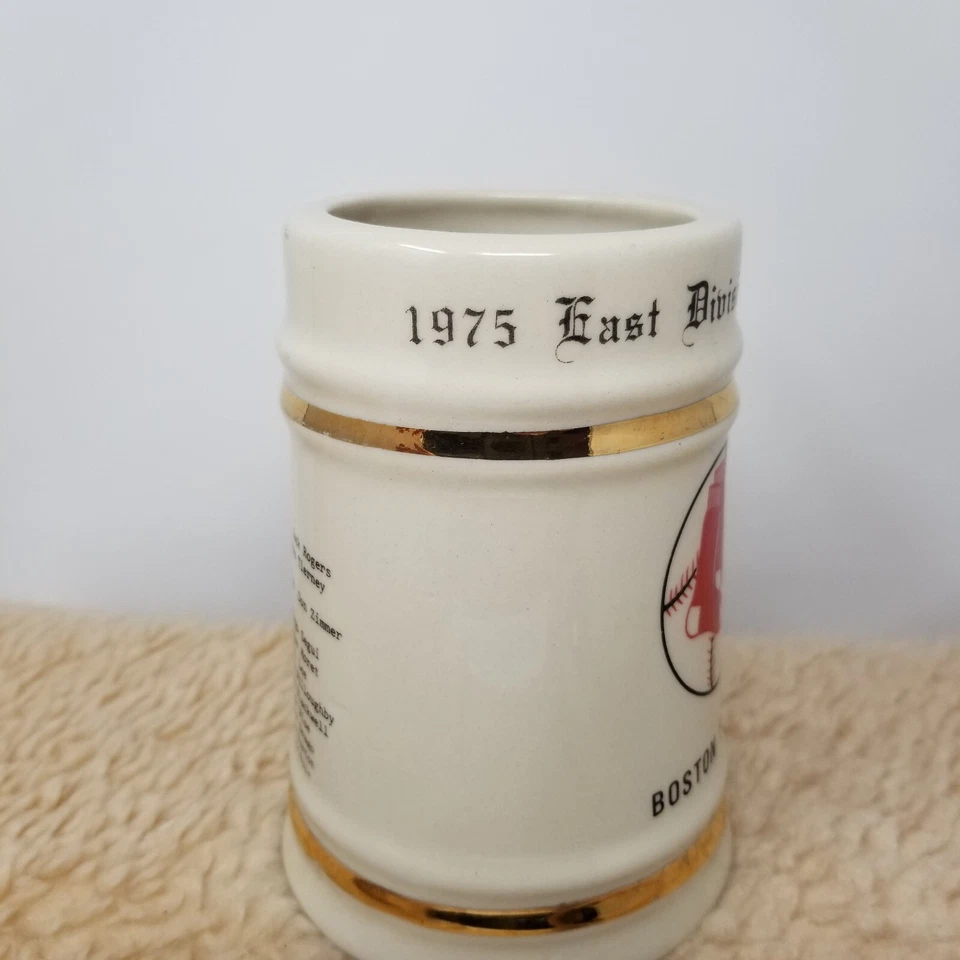 VTG Boston Red Sox 1975 East Division Champions Mug Stein Collectible - Image 2 of 4