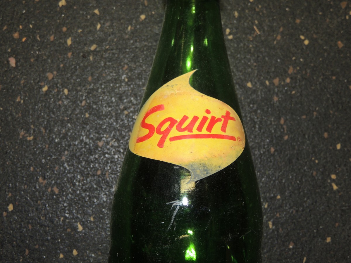 Vintage Squirt Green 12 Oz Spiral Swirl Soda Bottle | eBay