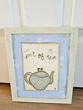 Whimsical Hand Painted Pot of Tea Picture