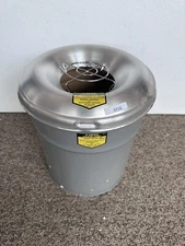 Justrite 26050 Cease-Fire Steel Drum, 6 Gallon w/ 26265 Head & Grill Guard