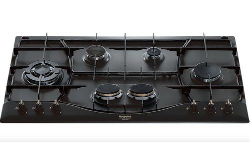 HOTPOINT PHN960MSTANRHA PIANO COTTURA DA INCASSO A GAS 90 CM 6 FUOCHI NERO  | eBay