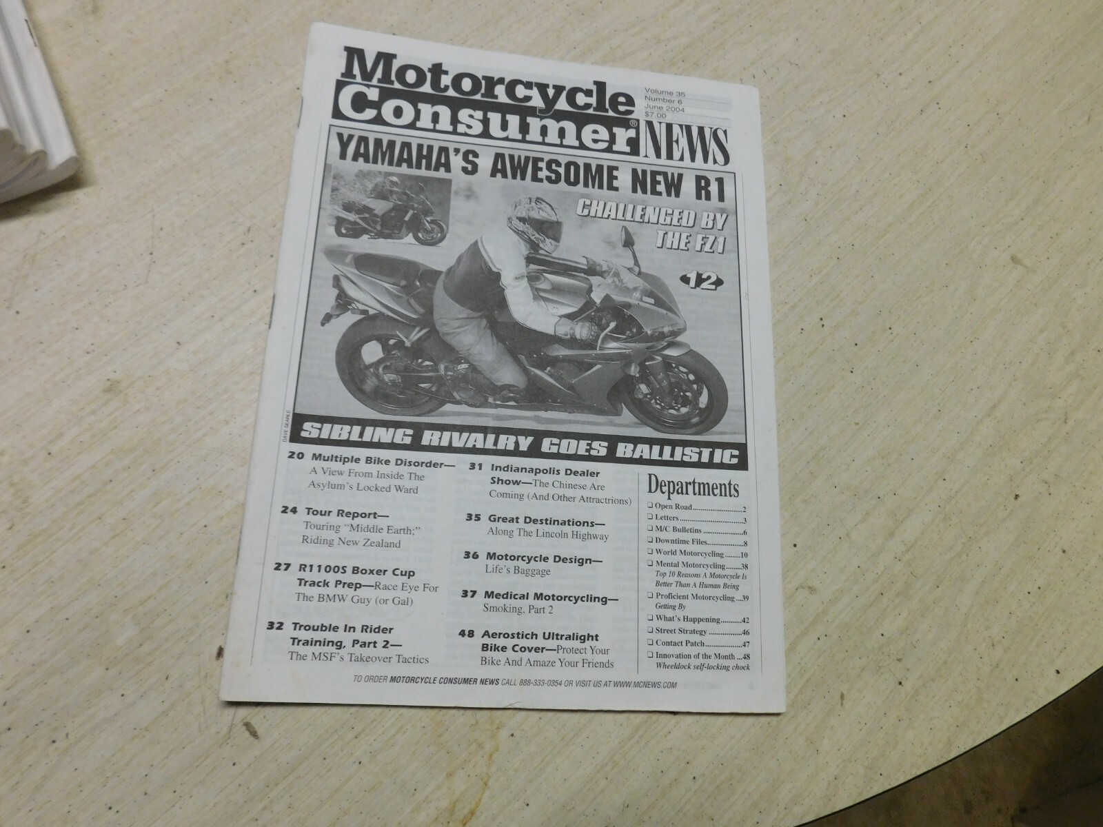 Motorcycle Consumer News Magazine 2004 June Yamaha New R1 eBay