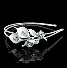 Diademe Tiara Haarkamm Crown Haarkrone Brautschmuck silber Haircomb bridal Straß