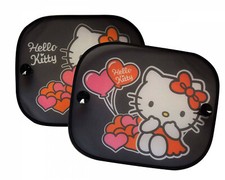 2 x NEW Genuine HELLO KITTY  Sun Shades Car Window Anti UV Blinds Kids Girl 