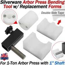 For Silverware Arbor Press Bending Tool w/ 3 Replacement Form Dies fits 1" Shaft