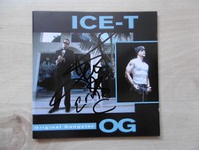 Ice-T & Ernie C Body Count Autograph Signed CD Booklet "Original Gangster"