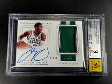 JAYSON TATUM 2017 PANINI NATIONAL TREASURES JERSEY AUTO ROOKIE RC /99 BGS 9 10