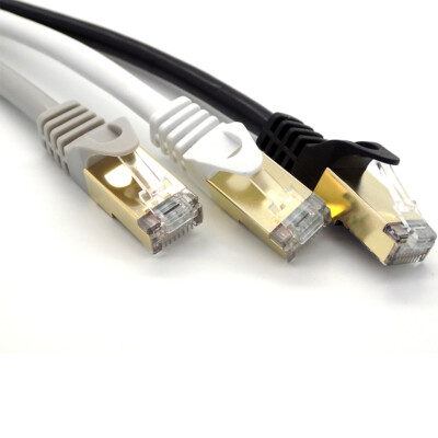 Ethernet Kabel RJ45 Cat8 40GBPS Netzwerk Gold Superschnell LAN Leitung SSTP Patch SET