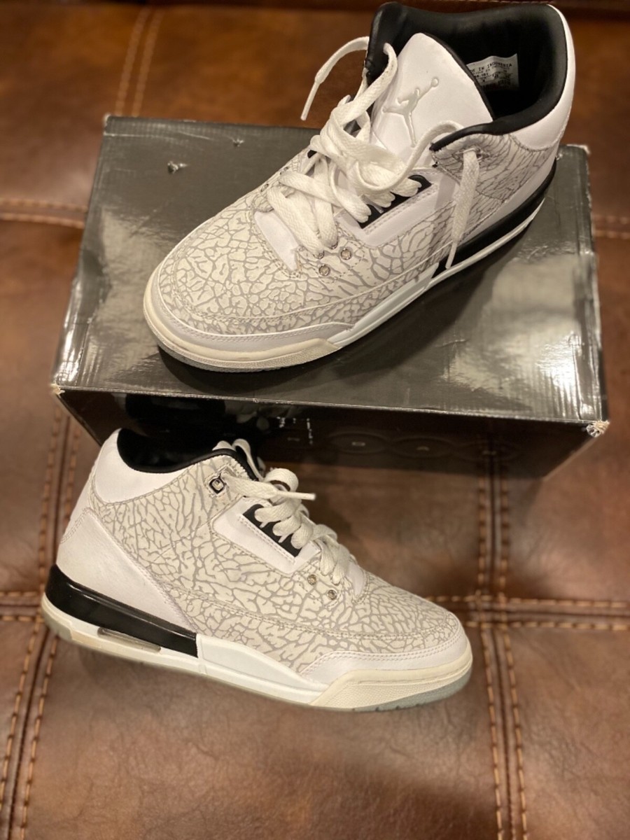 Authentic preowned Nike Air Jordan 3 retro flip white chrome