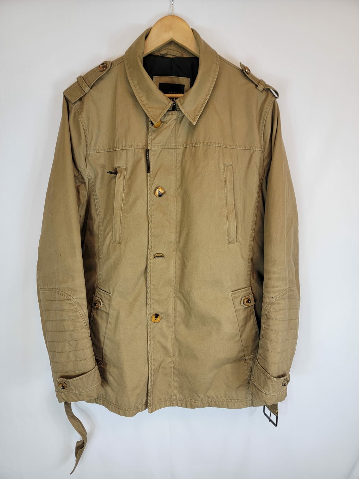 Black Tag By Zara Man Jackets Men's Size XL Beige Poc… Gem