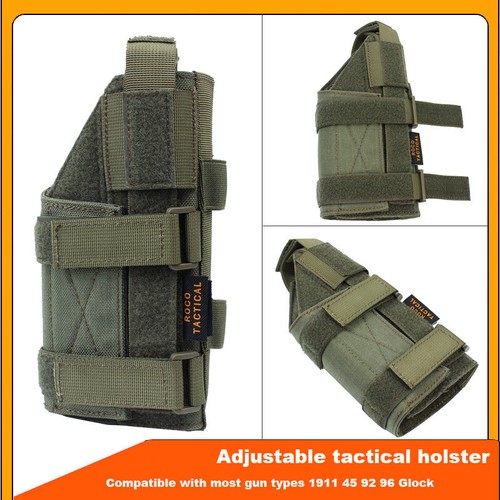 Tactical leg Carry Pistol Hand Gun Holder Pouch MOLLE Quick Holster CS - Picture 3 of 9