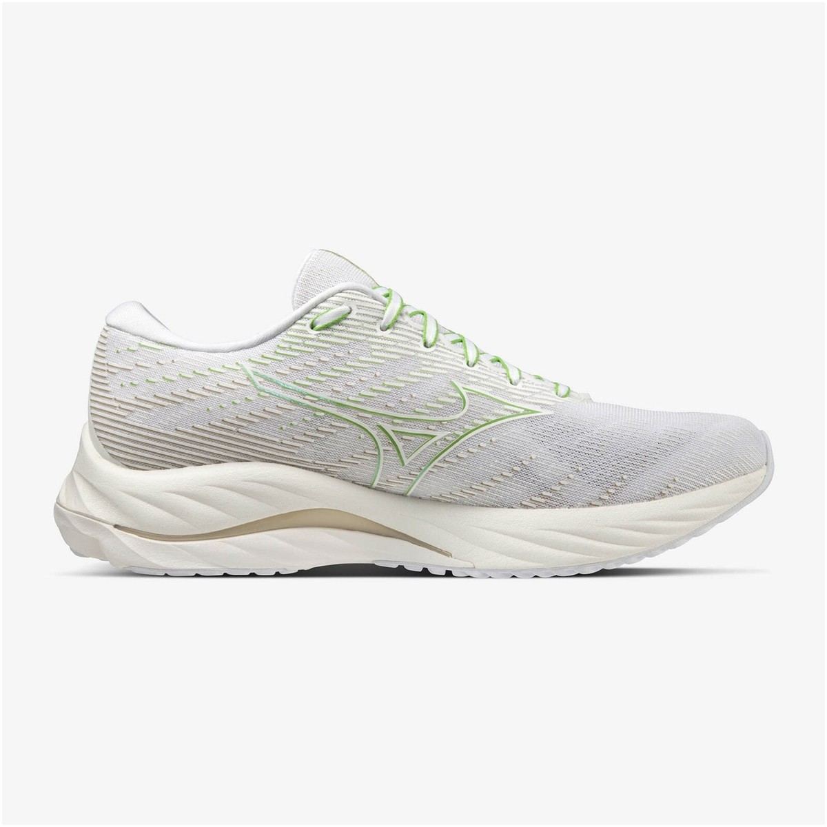 未使用★ジャランスリウァヤ サイズ7 BOAT SHOES 白 26㎝ Mizuno Running Shoes Wave Rider 26 Honolulu Off-white/ Green