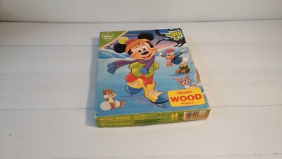 Mickey Mouse Vintage Holzpuzzle von Falcon Games Ltd 1987 vollständig 