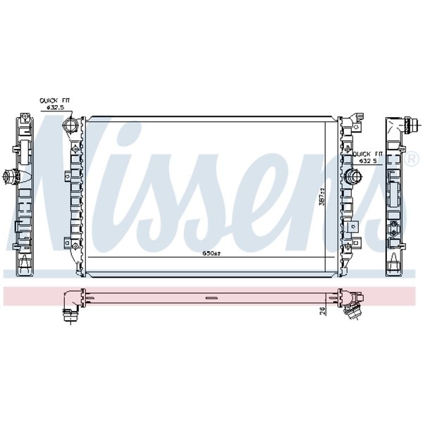 KüHler WasserküHler Passend FüR VW Sharan Tiguan Seat Alhambra 7N 5N 7N1 7N2 5N-image