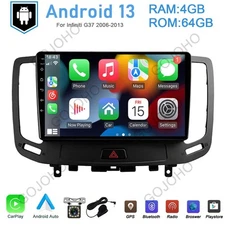64GB Car Stereo For Infiniti G37 2006-2013 Android 13 Carplay Radio Navi Wifi BT